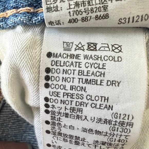 Moussy Vintage Womens Lenwood Mid-Rise Cropped Skinny Jeans Distressed size 23 - Picture 14 of 15